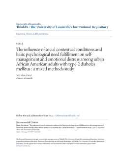 The influence of social contextual conditions and basic