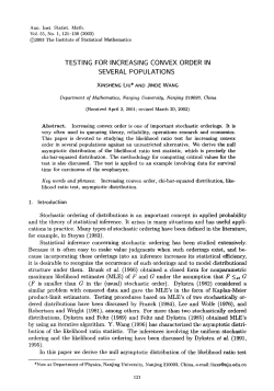 Testing for increasing convex order in several populations
