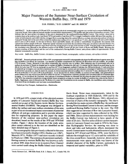 Major Features of the Summer Near-Surface Circulation of Western