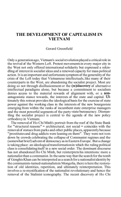 the development of capitalism in vietnam