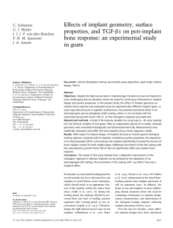 Effects of implant geometry, surface properties, and