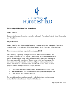 - the University of Huddersfield Repository
