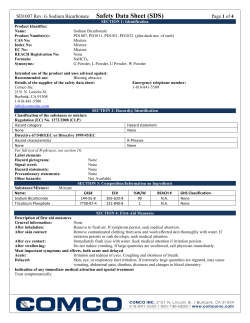 Abrasive Type G, L, U and W (Sodium Bicarbonate)