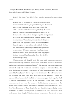 Coming to Terms With New York City`s Moving Picture