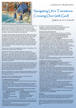 Navigating Life`s Transitions: Crossing Over (with God)