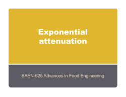 Exponential attenuation