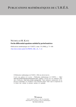 On the differential equations satisfied by period matrices