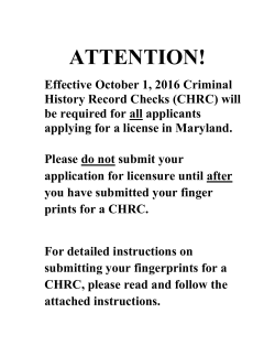 RADIOGRAPHER LICENSURE - Maryland Board of Physicians
