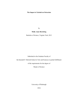 i The Impact of Alcohol on Ostracism by Molly Anne Bowdring