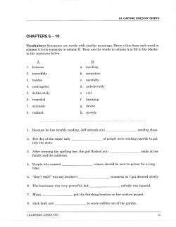 CHAPTERS 6-10