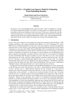 A Feasible Least Squares Model for Estimating Word
