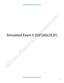 Blank Exam - UH Science Resource