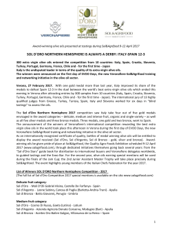 SOL D`ORO NORTHERN HEMISPHERE IS ALWAYS A DERBY