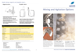 Mixing and Agitation Options