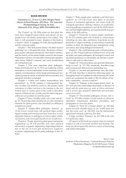 book review - Journal of Plant Protection Research