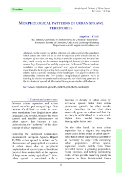 Morphological patterns of urban sprawl territories