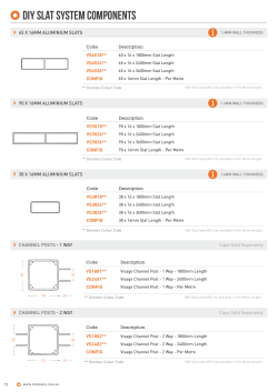 DIY Slat System Components