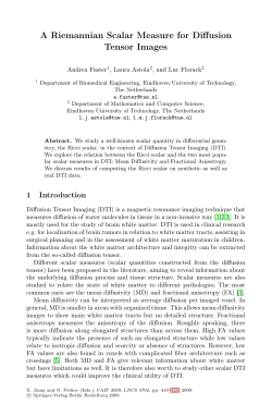 A Riemannian Scalar Measure for Diffusion Tensor Images