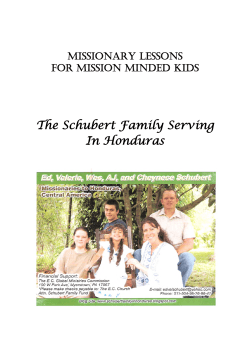 The Schubert Family Serving In Honduras