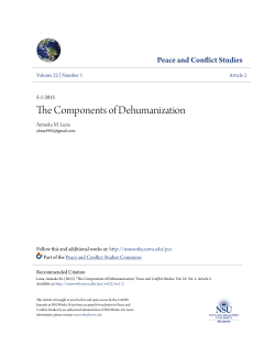 The Components of Dehumanization - NSUWorks
