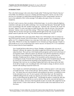 Temptation: Don`t Run God`s Stop Signs!