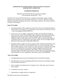 ICPAS Oversight Program
