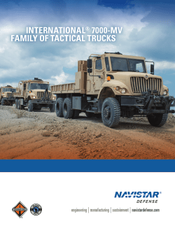 international® 7000-mv family of tactical trucks