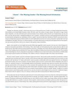 The Missing Gender--The Missing Sexual Orientation