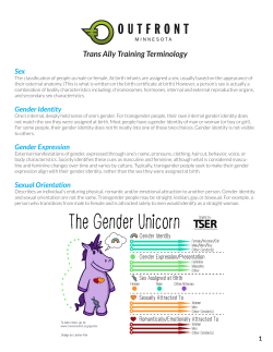 Trans Ally Training Terminology
