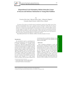 Dispositional Goal Orientation, Beliefs about the Causes of Success