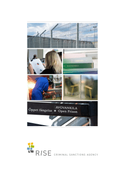 Criminal Sanctions Agency Brochure