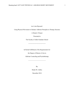 LET`S GET PHYSICAL! - Adler Graduate School