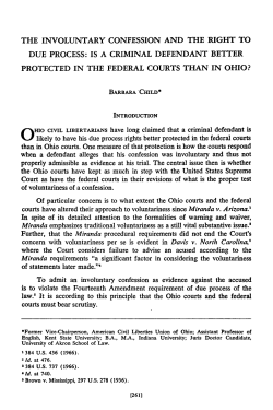 The Involuntary Confession and the Right to Due Process