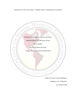 Submission for 2012 Convention - Center for Hispanic Marketing