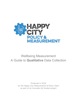 A guide to collecting Qualitative Data