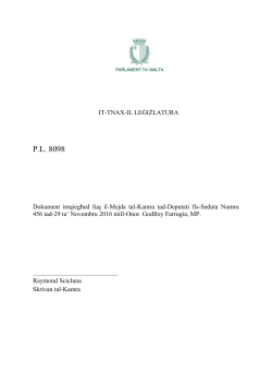 PL 8098 - Parlament Ta` Malta