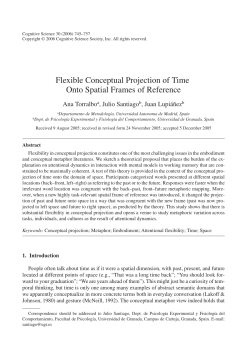 Flexible Conceptual Projection of Time Onto Spatial Frames of