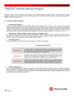 Polycom&reg; Premier Service Program