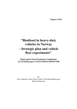 Biodiesel in heavy-duty vehicles in Norway