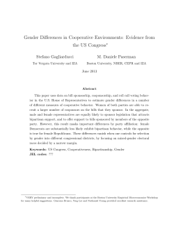 Gender Differences in Cooperative Environments: Evidence from the