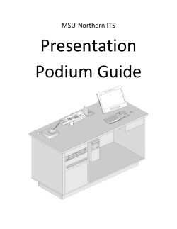 Presentation Podium Guide