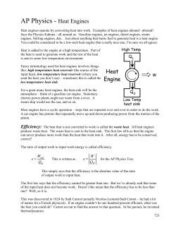 Heat Engines - Mayfield City Schools