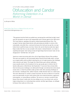 Obfuscation and candor