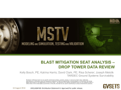 blast mitigation seat analysis &ndash; drop tower data review
