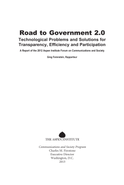 Road to Government 2.0