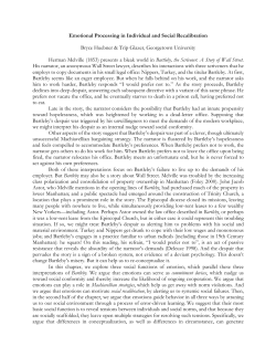 Emotional Processing in Individual and Social Recalibration Bryce