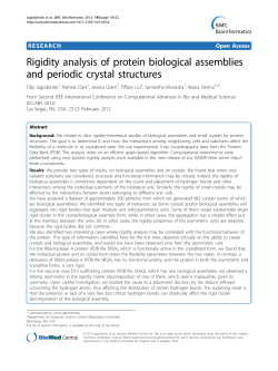 Rigidity analysis of protein biological assemblies and periodic
