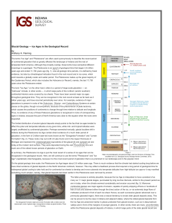 Glacial Geology &mdash; Ice Ages in the Geological Record by