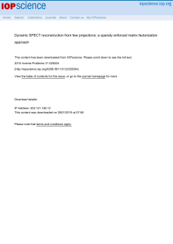 Dynamic SPECT reconstruction from few projections: a sparsity