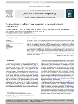The importance of auditory-visual interaction in the construction of